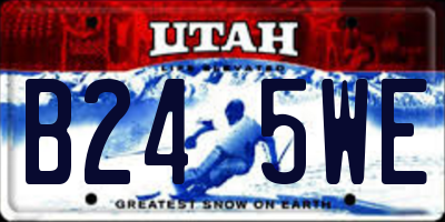 UT license plate B245WE