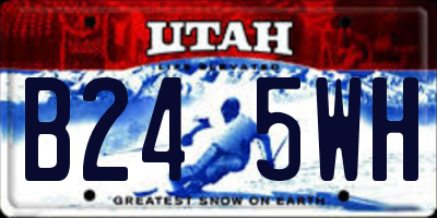 UT license plate B245WH