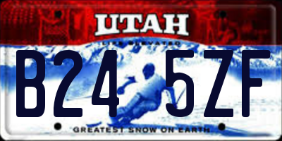 UT license plate B245ZF