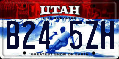 UT license plate B245ZH