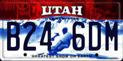 UT license plate B246DM