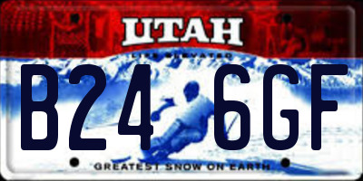 UT license plate B246GF