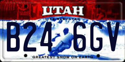 UT license plate B246GV