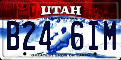 UT license plate B246IM