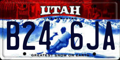 UT license plate B246JA