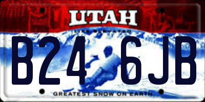 UT license plate B246JB