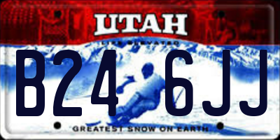 UT license plate B246JJ