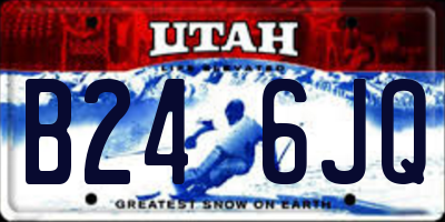 UT license plate B246JQ