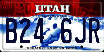 UT license plate B246JR