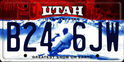 UT license plate B246JW