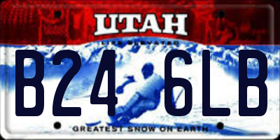 UT license plate B246LB
