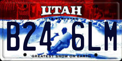 UT license plate B246LM
