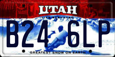 UT license plate B246LP