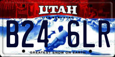 UT license plate B246LR