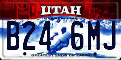 UT license plate B246MJ