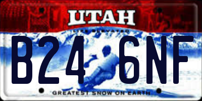 UT license plate B246NF
