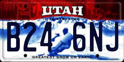 UT license plate B246NJ