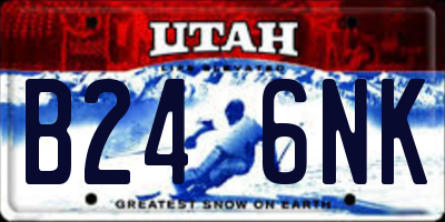 UT license plate B246NK