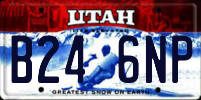 UT license plate B246NP