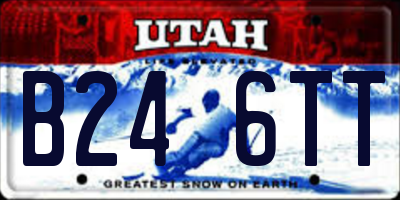 UT license plate B246TT
