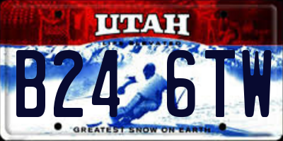 UT license plate B246TW