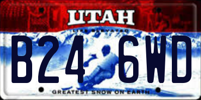 UT license plate B246WD