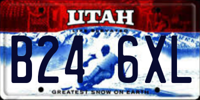 UT license plate B246XL