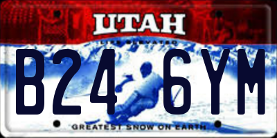 UT license plate B246YM