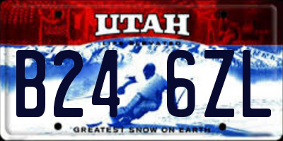 UT license plate B246ZL