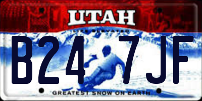 UT license plate B247JF