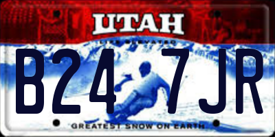 UT license plate B247JR