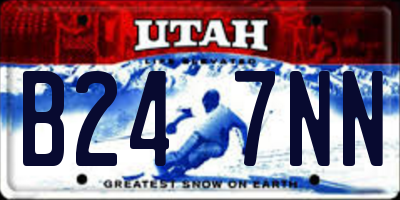 UT license plate B247NN