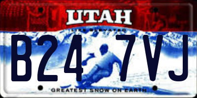 UT license plate B247VJ