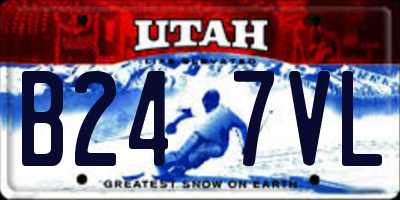 UT license plate B247VL