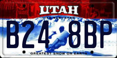 UT license plate B248BP