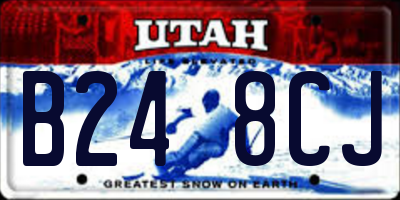 UT license plate B248CJ