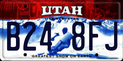 UT license plate B248FJ