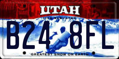 UT license plate B248FL