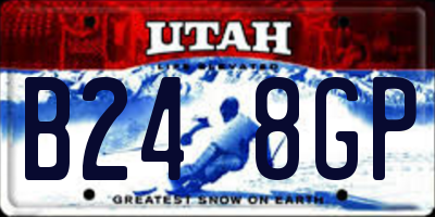 UT license plate B248GP