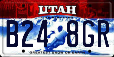 UT license plate B248GR