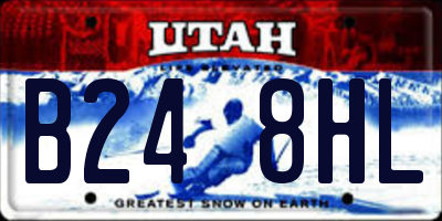 UT license plate B248HL