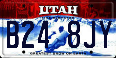 UT license plate B248JY