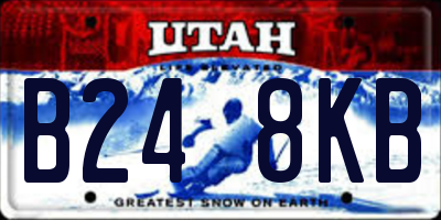 UT license plate B248KB