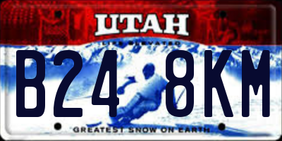 UT license plate B248KM