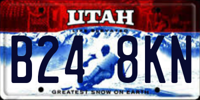 UT license plate B248KN