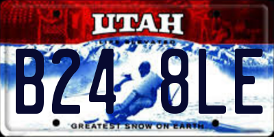 UT license plate B248LE