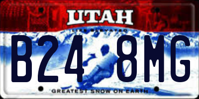 UT license plate B248MG