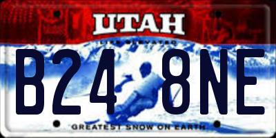 UT license plate B248NE
