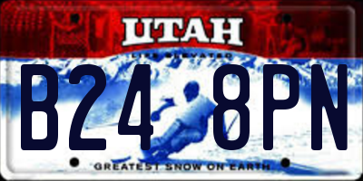 UT license plate B248PN