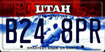 UT license plate B248PR